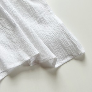 Cotton sheeting flare tee (off-white)