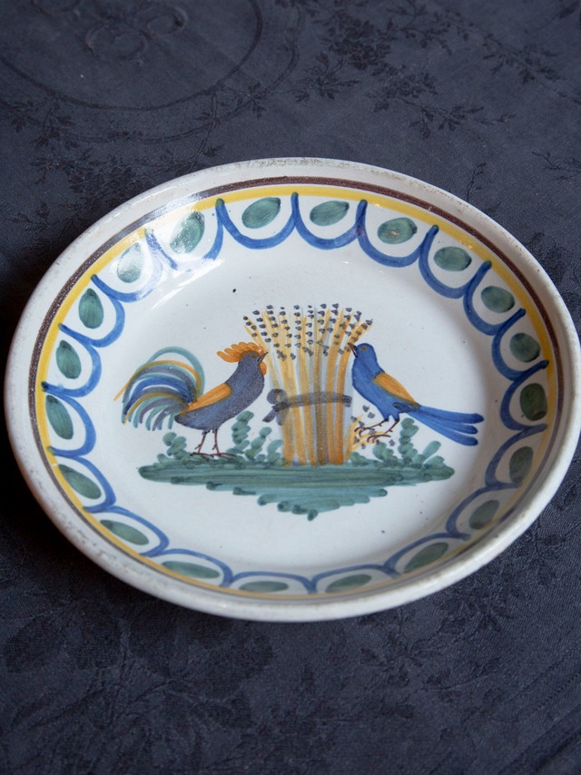 vintage ファイアンス皿/France＜フランス食器・皿・プレート・フランス皿＞