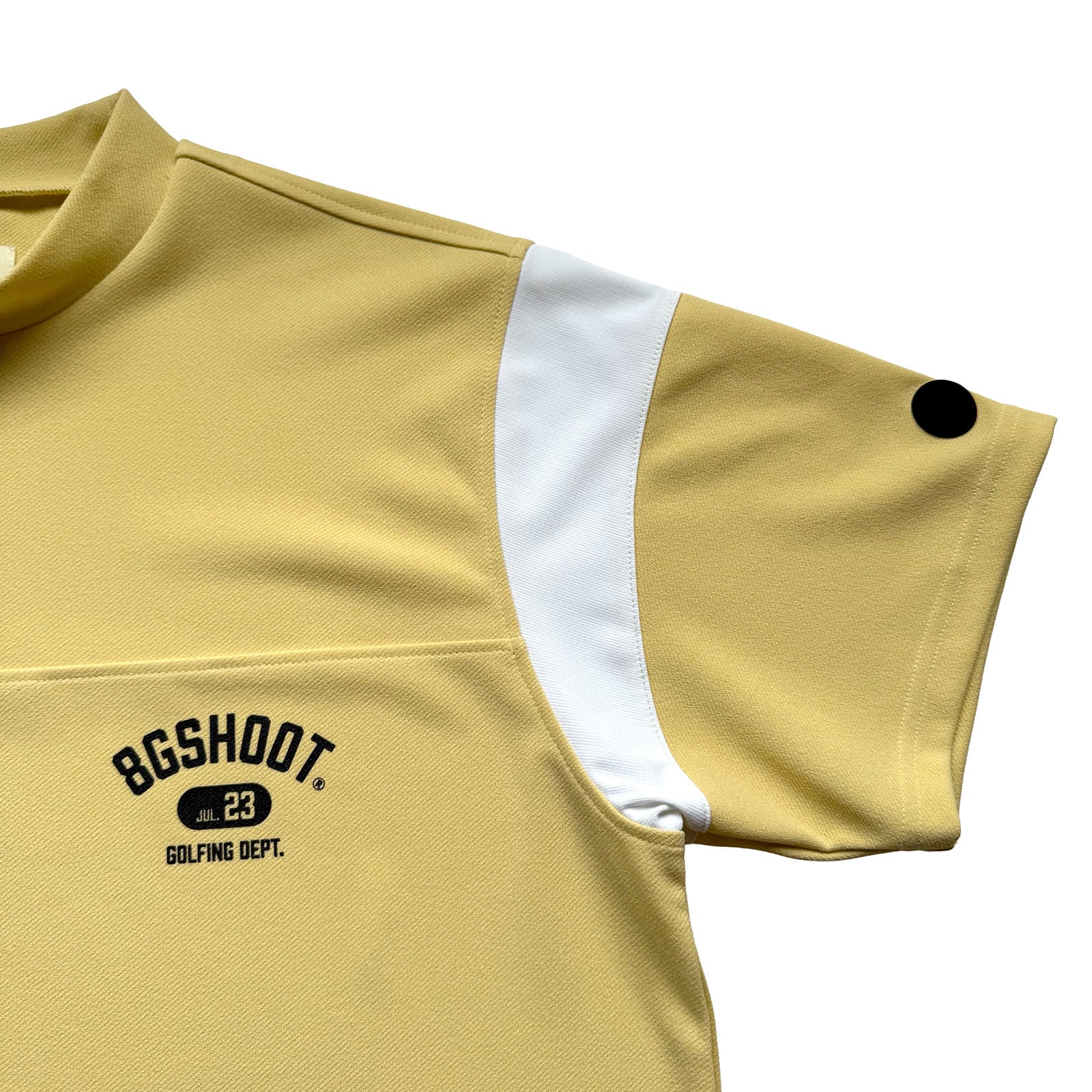 COLLEGE LOGO MOCK NECK FOOTBALL SHIRT -YELLOW- | 8G SHOOT WEBSTORE