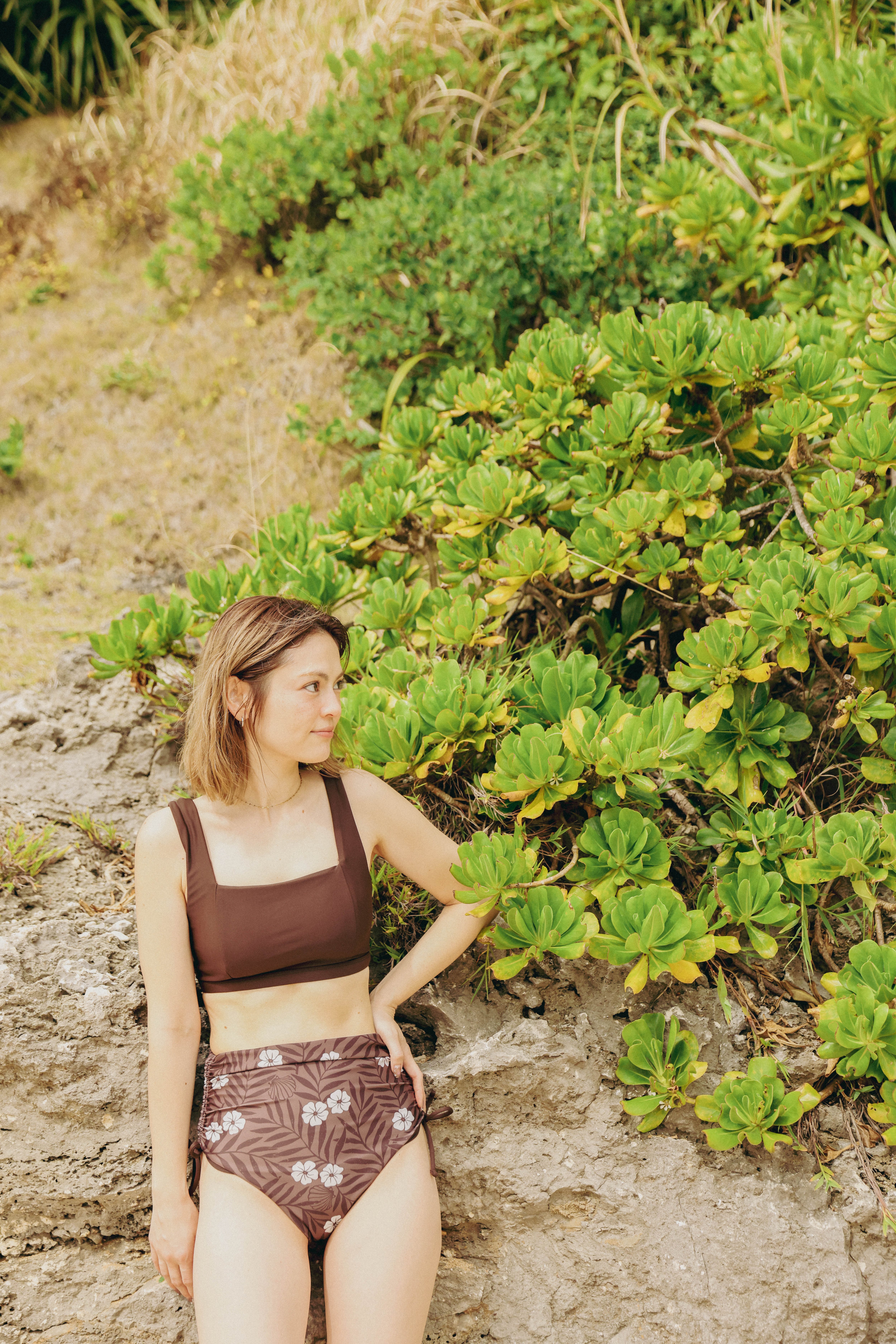 ♻TROPIC HIBISCUS SURF TANK BIKINI | kaipuni