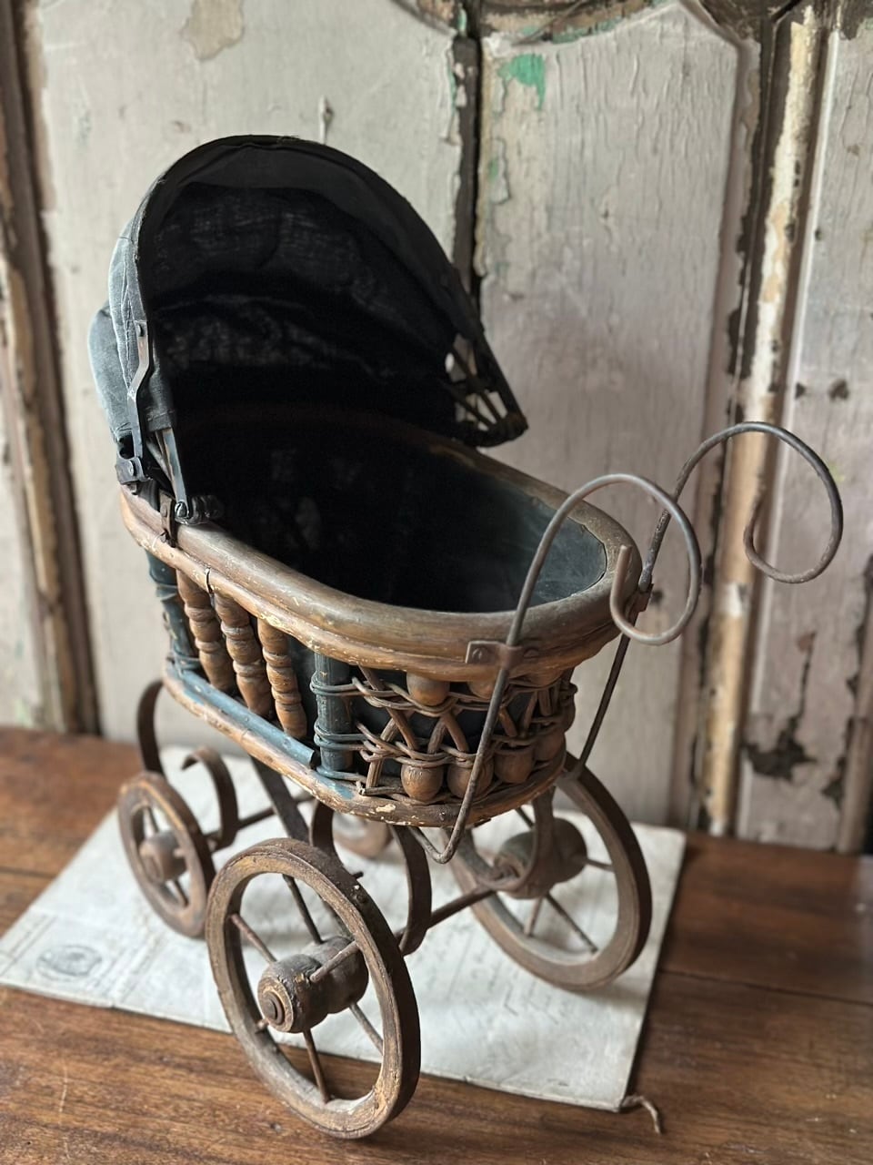 19世紀末 ドール用ベビーカー 乳母車 | Brocante de La Cocotte