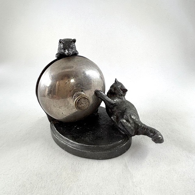 呼び鈴　卓上ベル　カウンターベル　縦型　猫２匹 19tof12-1　　