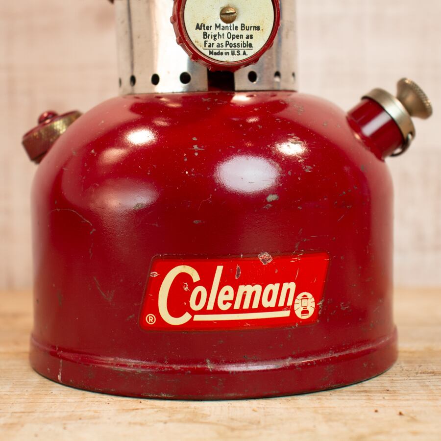 バーガンディ] コールマン ビンテージ ランタン 200A 1962年1月製造
