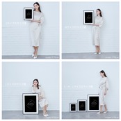 Ethereal Palm Sunset｜南国の夕暮れが誘う幻想的なアートポスター｜穏やかな光と静寂が調和するリゾートモダンインテリアA4ポスター