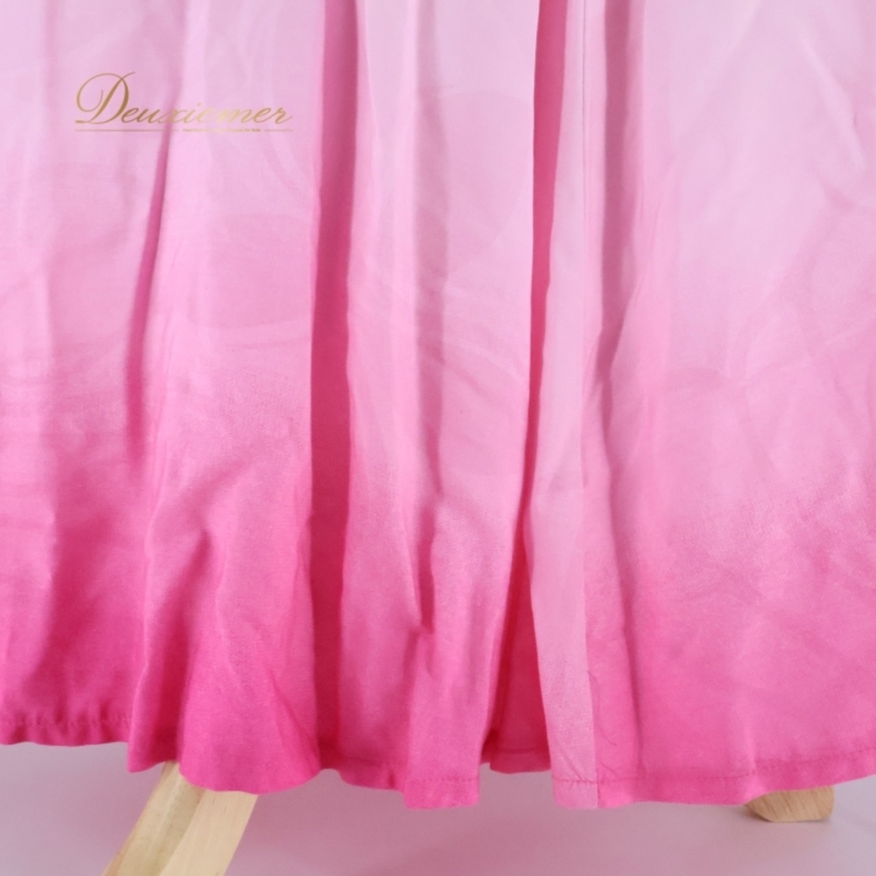 フラダンス 衣装 ワンピース ドレス u'ino! パープル系 ハワイ製 ピンク系 ベロア グラデーション パフスリーブ プルメリア柄 モンステラ柄 高級感 上品 ゴージャス 綺麗 華やか かわいい 鮮やか 紫 ハワイアン アロハ ハワイアンプリント レッスン