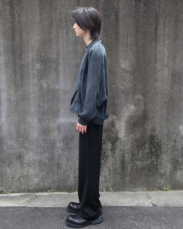100% silk double tailored blouson