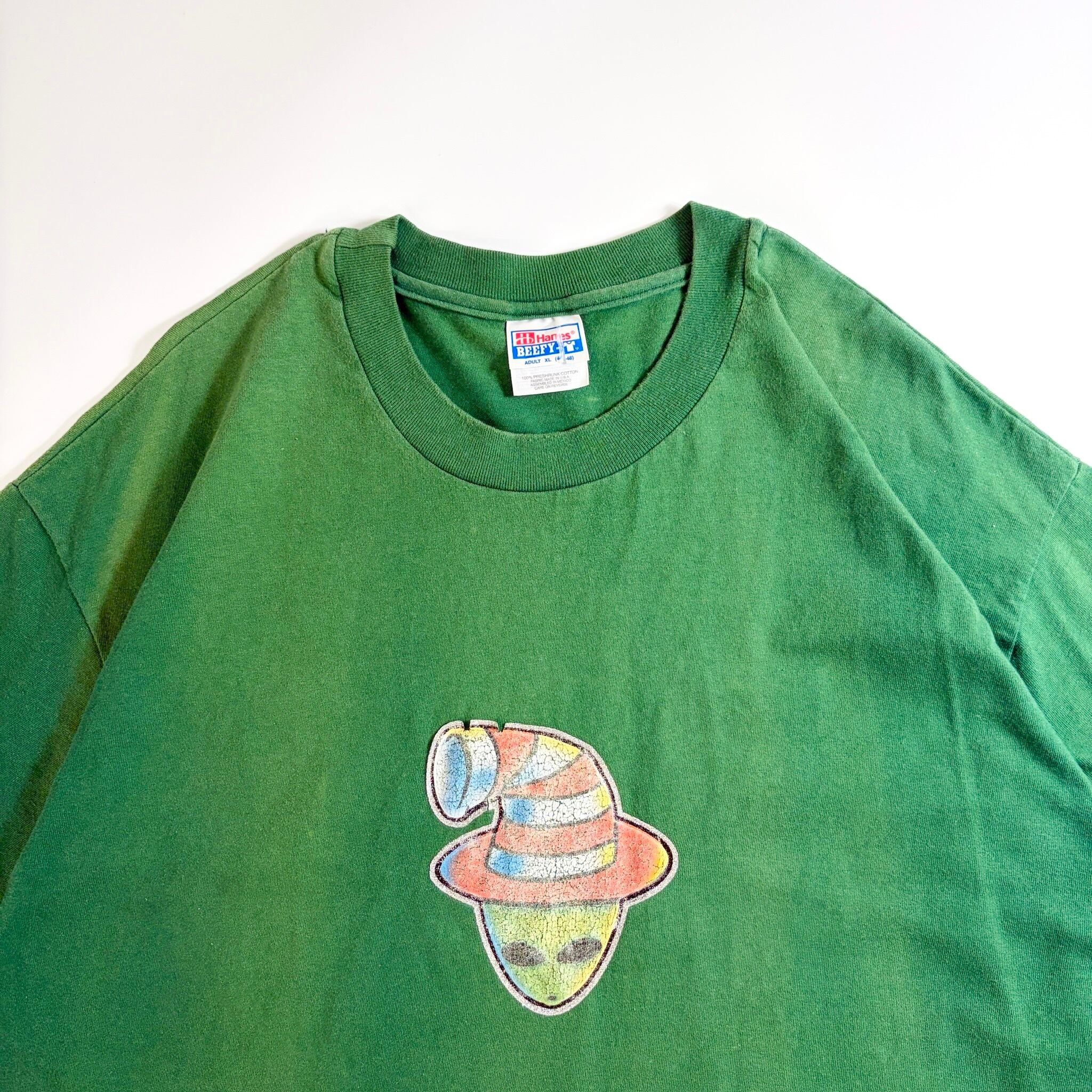 90s Alien Head Embroidery T-Shirt