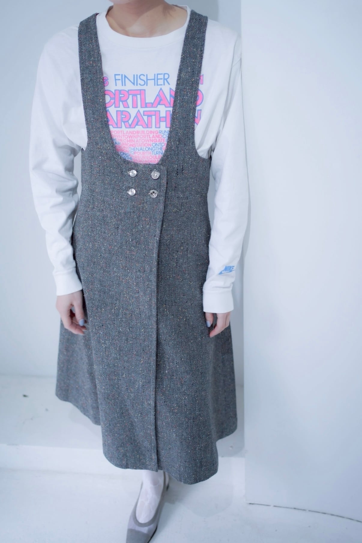 colorful nep flare salopette