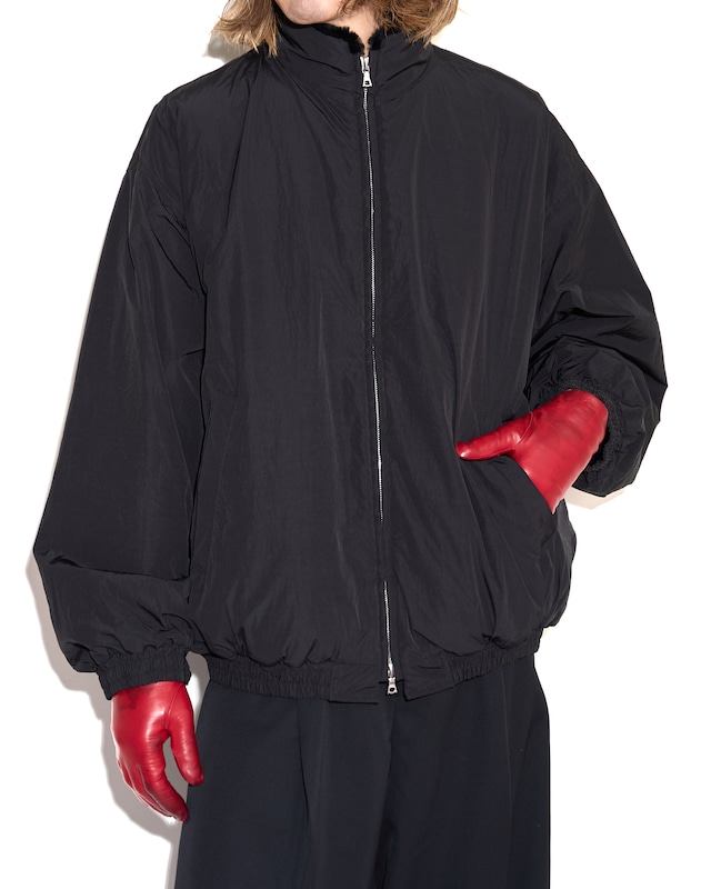 ssstein "MOUTON INNER REVERSIBLE PADDED JACKET〔BLACK〕"