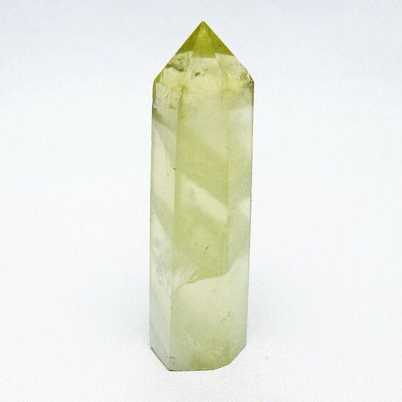 シトリンクォーツ 六角柱 シトリン ポイント 置物 一点物 142-10482
