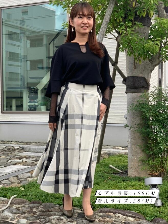 割引 美品 プライオリティ シソラス タフタチェックロング