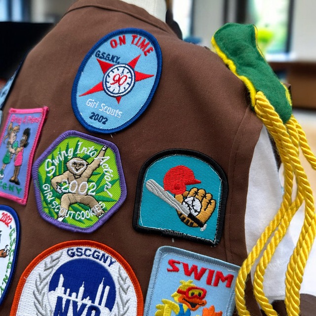 【KIDS】vintage patches vest size:small ※2歳以上〜