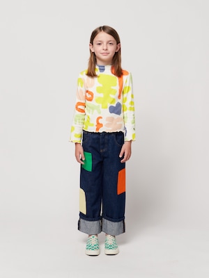 BOBO CHOSES / B.C Color Block patch denim pants