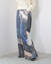 kotoha yokozawa - Graphic Yoryu Pants :Mono Coil|グラフィック楊柳/風景プリント/size 4