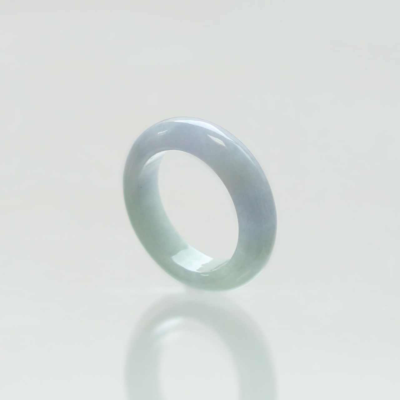 【11.5号】 レアカラー！ lavende 翡翠くり抜き甲丸リング A貨翡翠 jd_rg2490