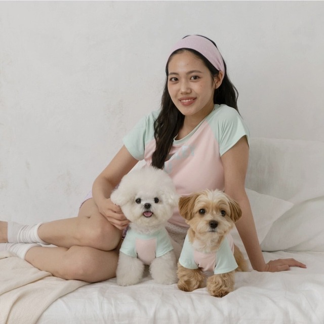 【予約】[TODLEY] Todley Love U Cool Tee For me（PINK/MINT）