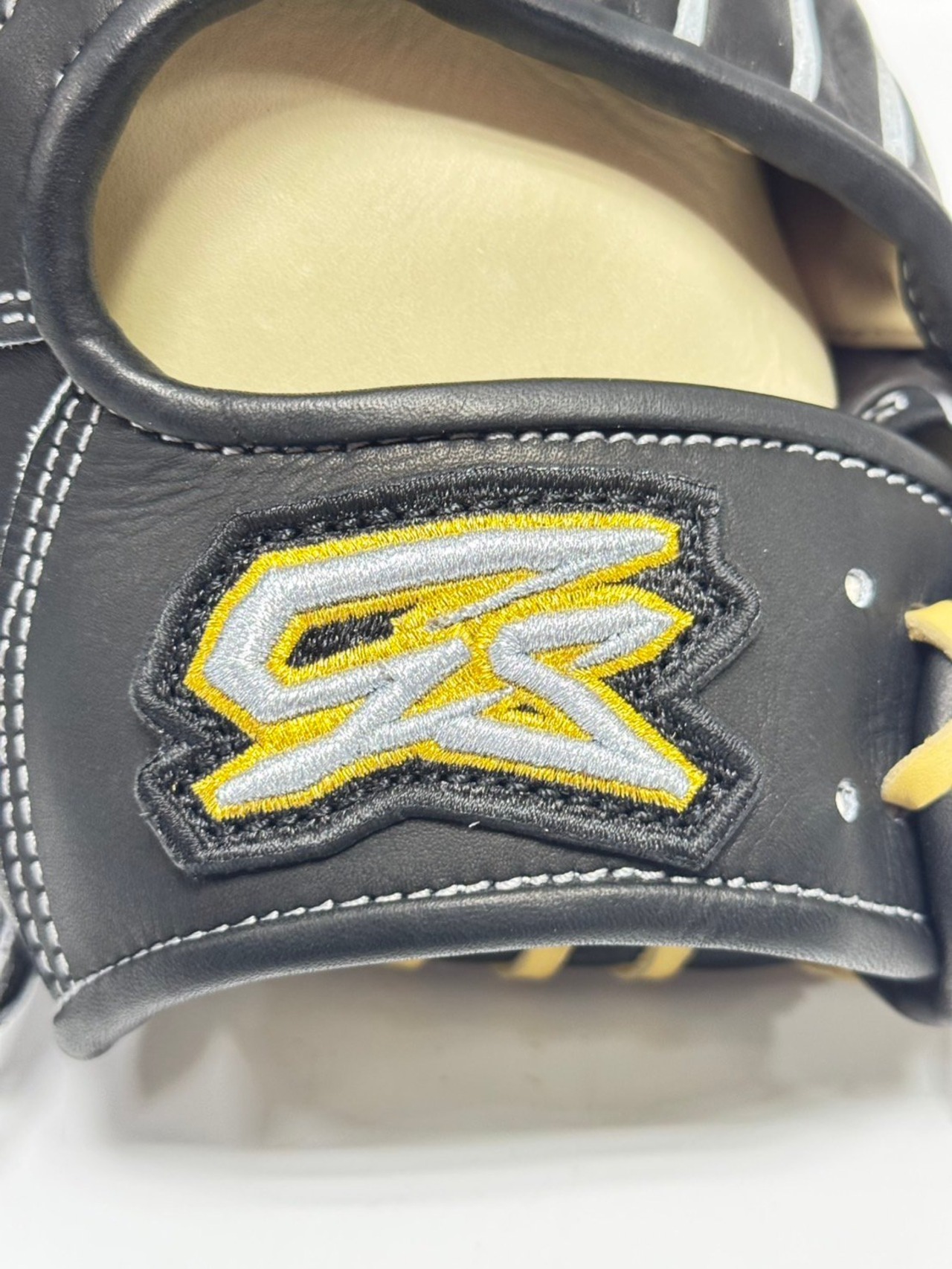 GS ゴリラスポーツ　軟式モデル　左投げ用　ガッチリ掴み型5mmカット　ブラック×キャメル　型付け済・画像6