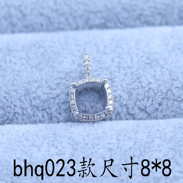 シンプルな氷花切ペンダントネックレス