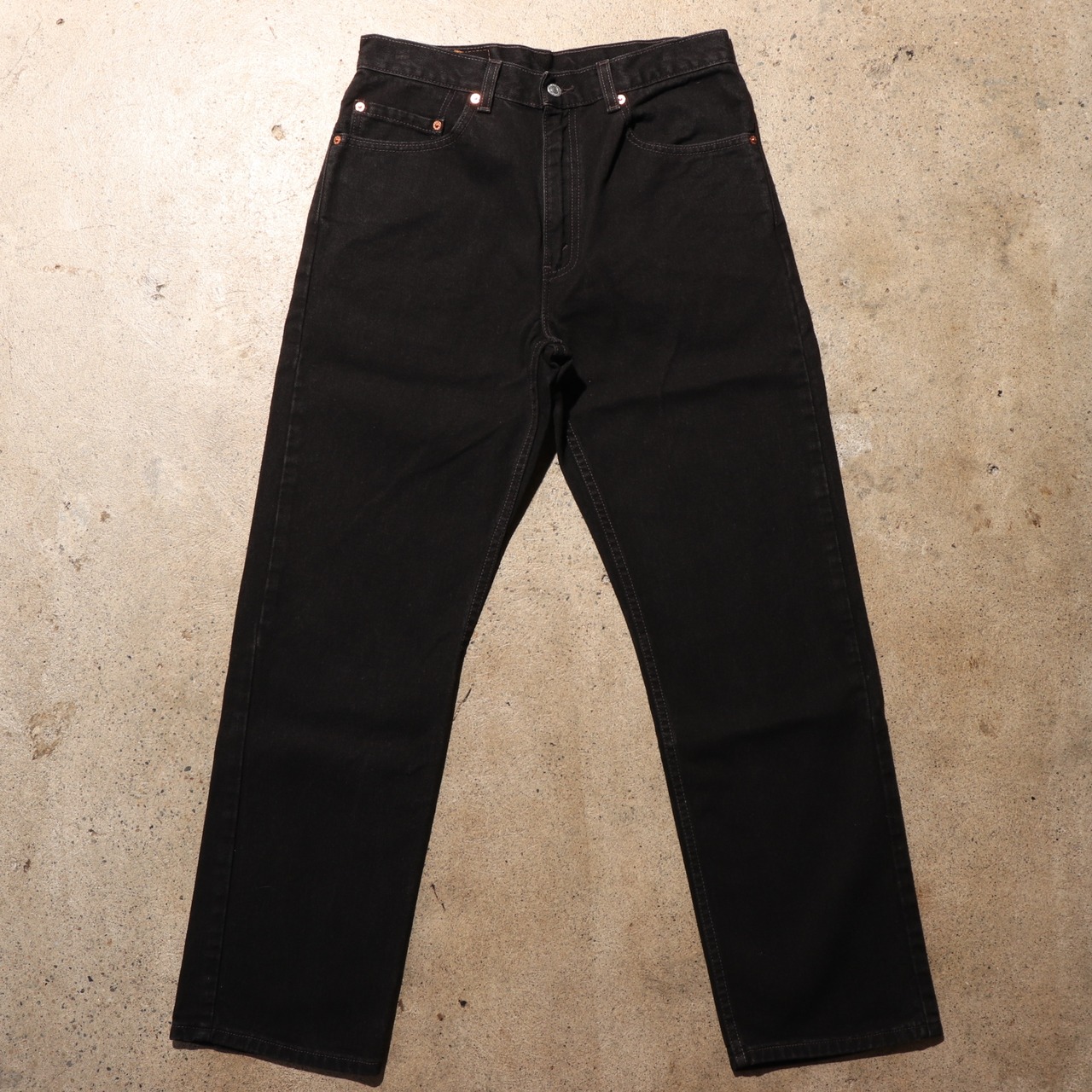 極美品 33×30 Levi’s 505 USA サルファーブラックデニムパンツ 02年 リーバイス