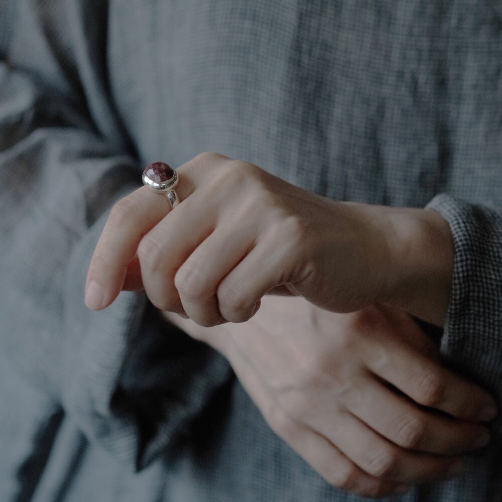 ロードナイト 天然石 リング シルバー925 | クラウドジュエリー(Cloud
