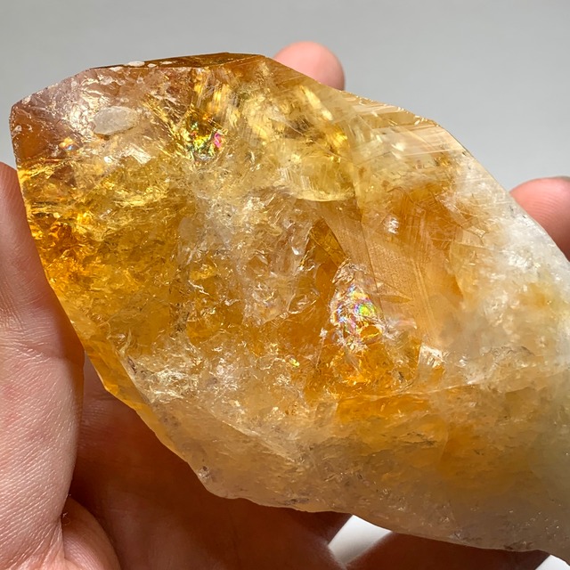 レア☆蜂蜜のような色合い♪大きいシトリン 結晶ポイント