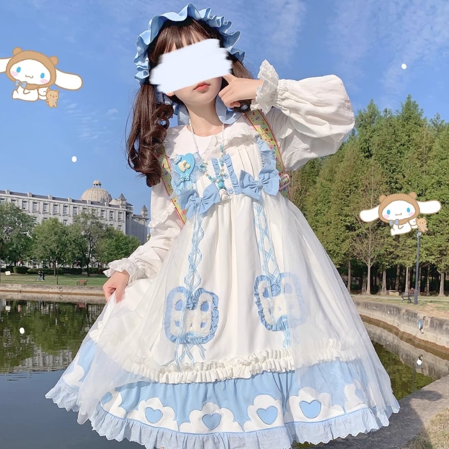 ゆめかわ ジャンパースカート メルヘン 双子コーデ ガーリー 甘め