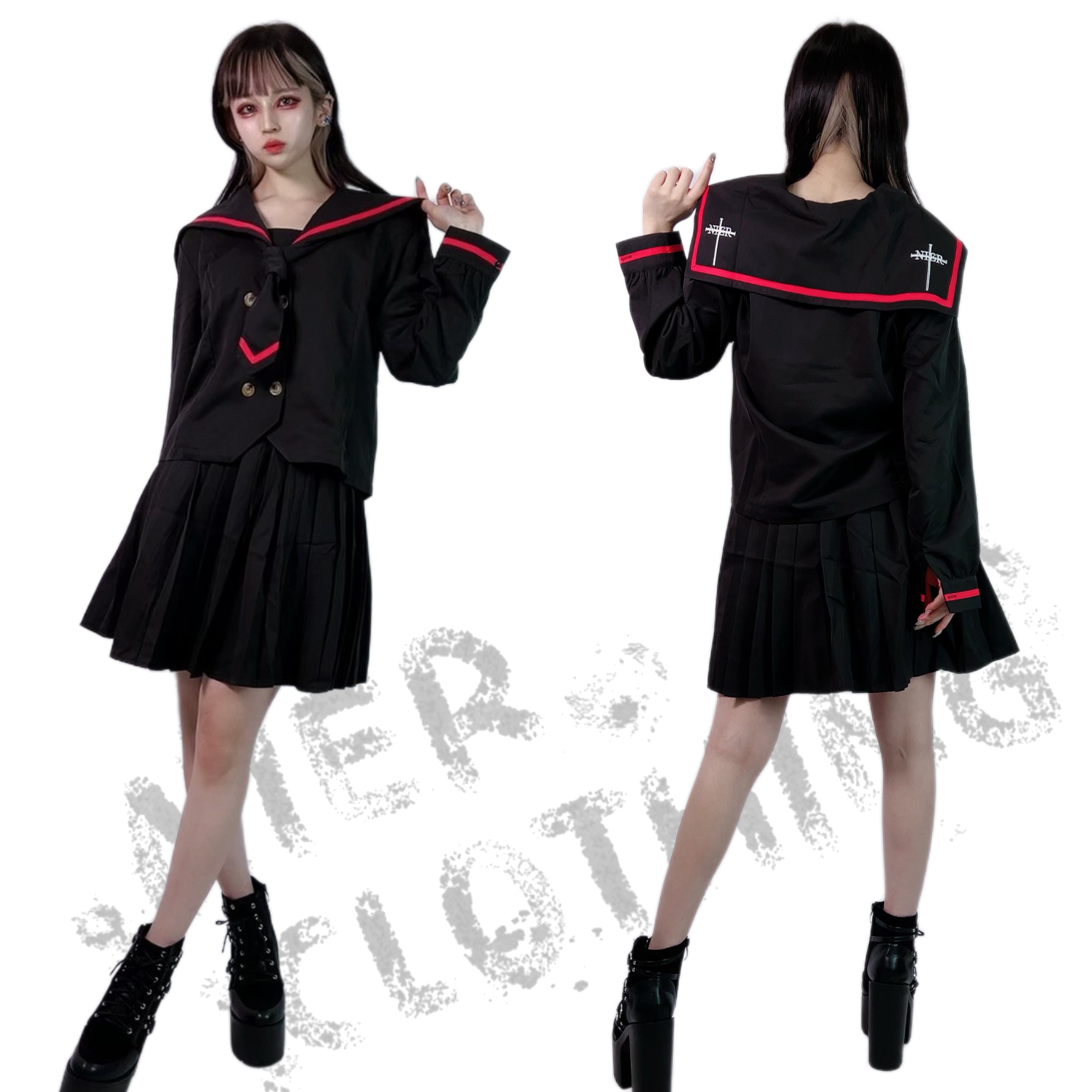 セーラー服風トータルコーデ4点セット Nier Clothing