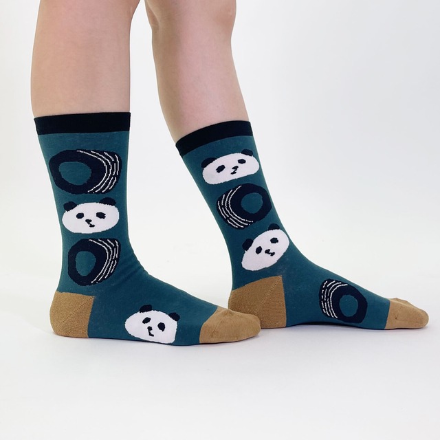 【JIN KITAMURA】北村人 SOCKS PANDA& TIRE ソックス パンダとタイヤ