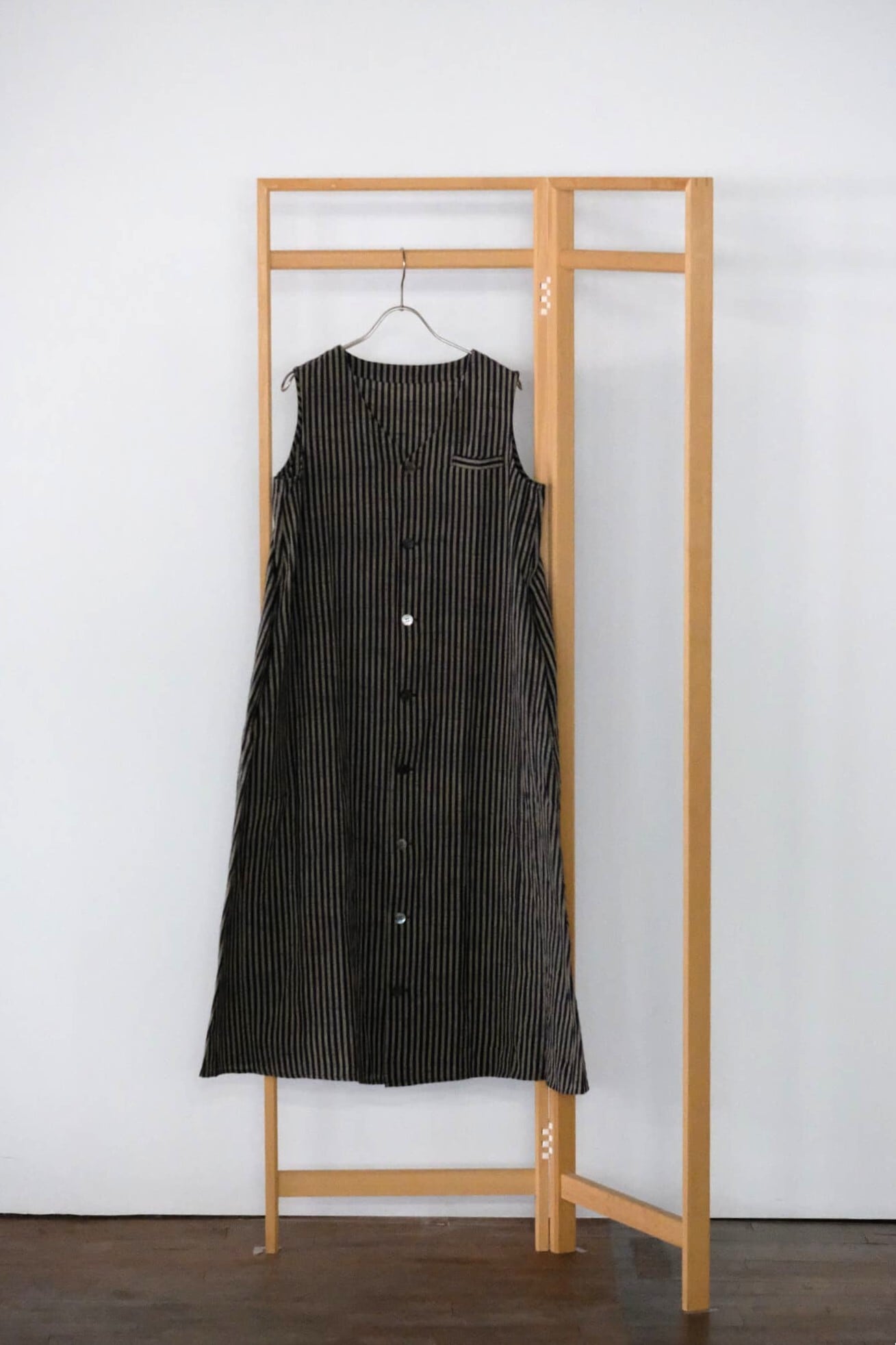 YAMMA 会津木綿会津木綿ジレ風ワンピース AGL-OP | 美工堂 ONLINE SHOP