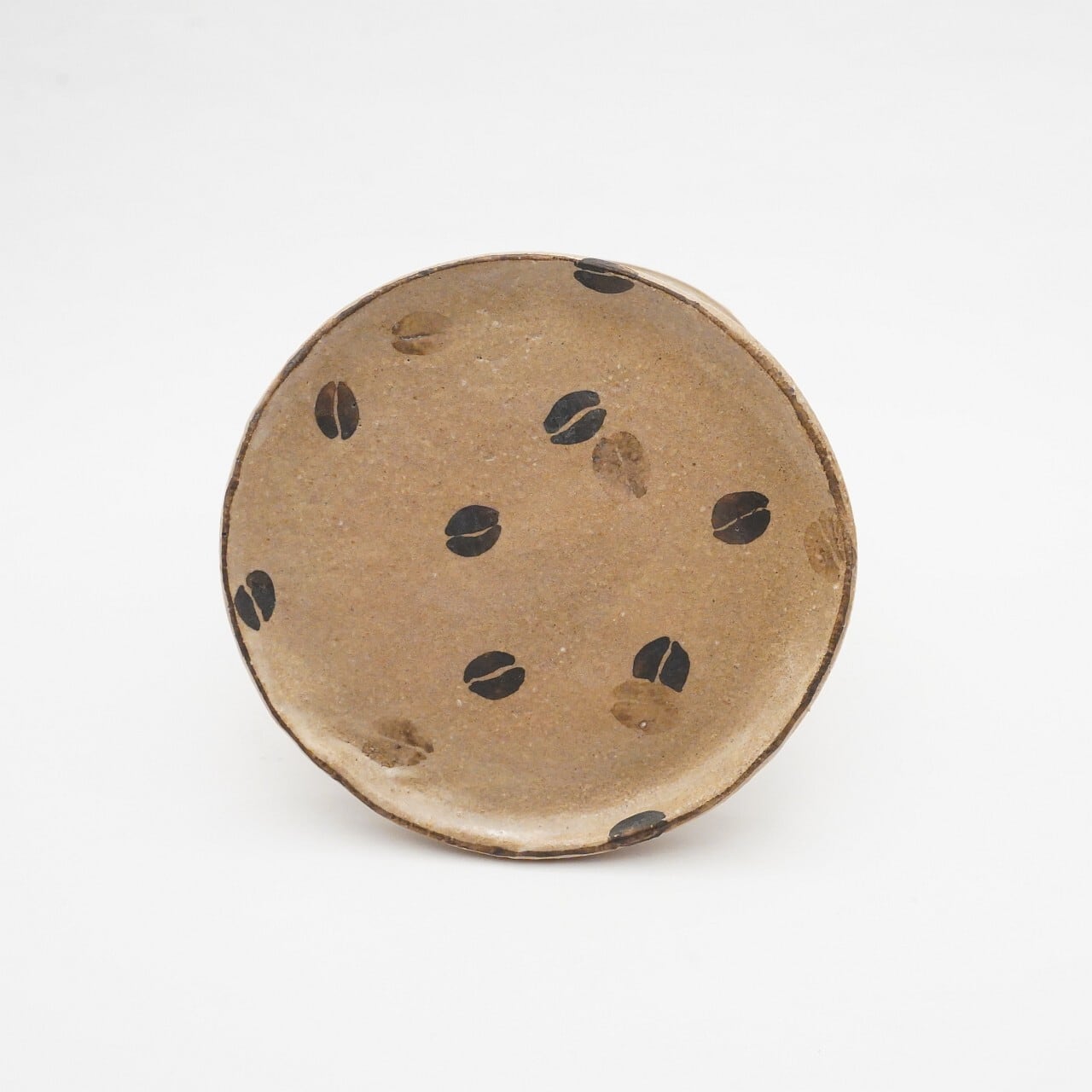 【陶彩工房Canoe】「コーヒー豆」小皿 41-C
