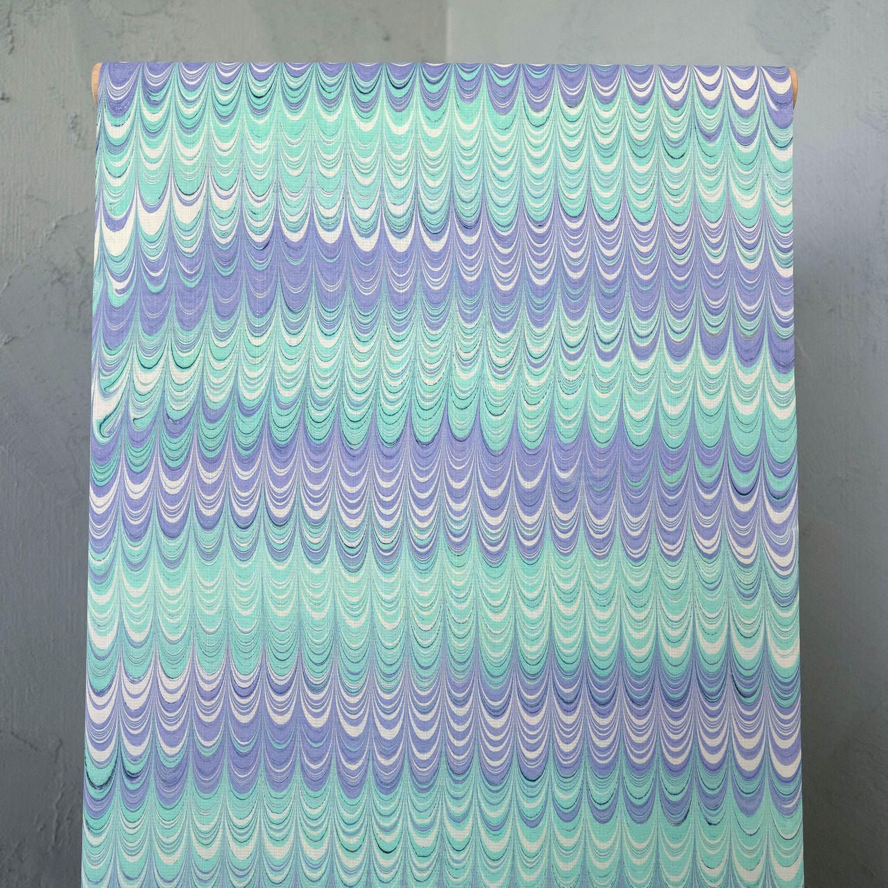 「purple mint　横段」　〜ピーコック柄〜セオアルファ〜浴衣・夏着物・単衣