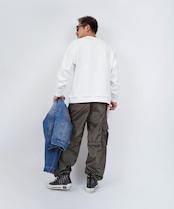 【#Re:room】VINTAGE WASHED PIGMENT BIG TRAINER [REC732］