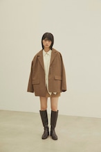 DU250730 Herringbone Over Size Shirt