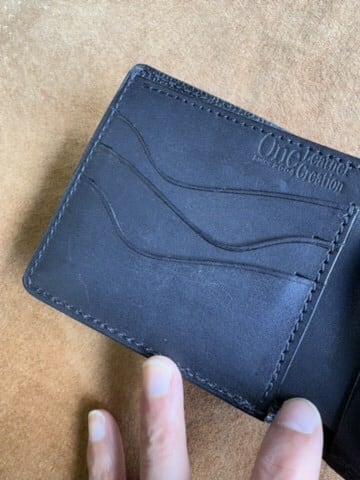 泥染めハーフウォレット（コンパクト） | 革工房One