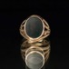 Vintage Signet Ring [Made in US 1930s~] [10kt Gold] Blood Stone Top