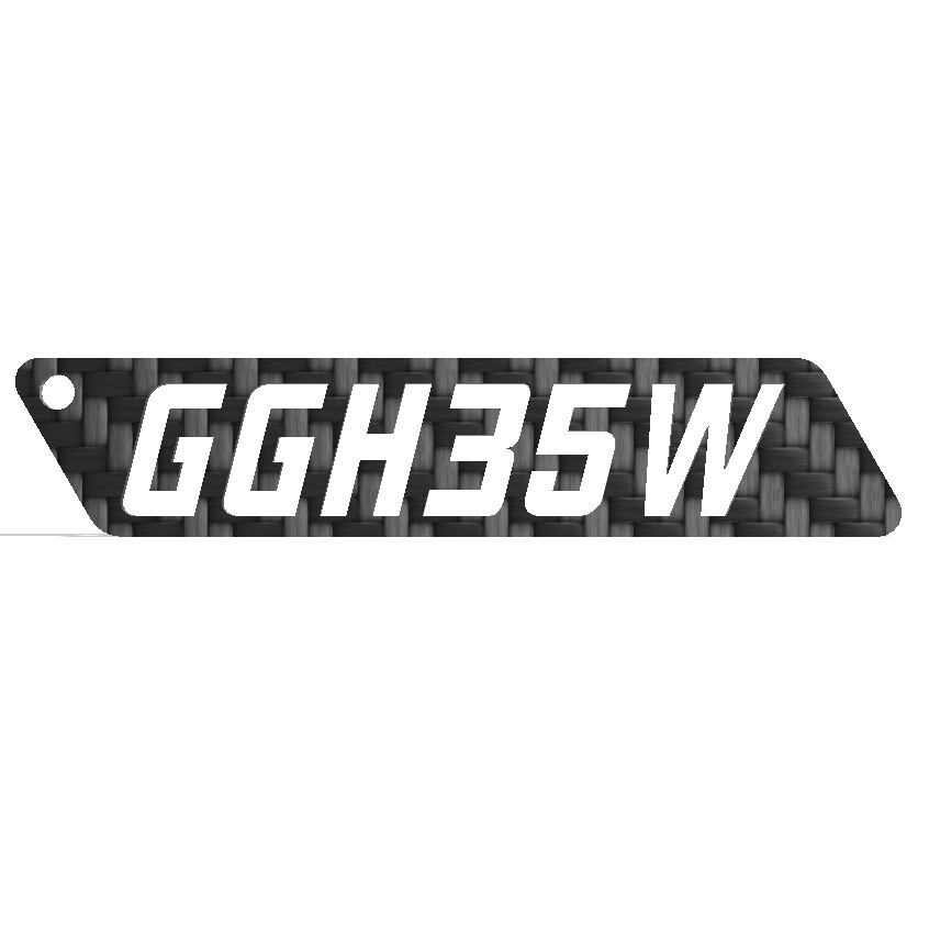 ドライカーボン 型式 キーホルダー トヨタ ヴェルファイア 30系 AGH30W/AGH35W/AYH30W/GGH30W/GGH35W