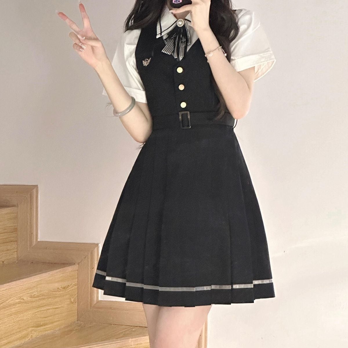 ショートジャケット付き制服セットアップ | Maiden's Rêve