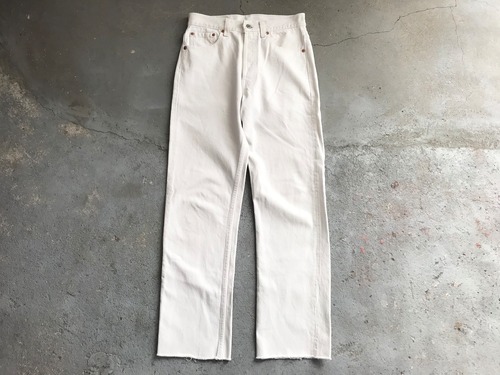 90s Levi's 501 white denim pants MADE IN USA