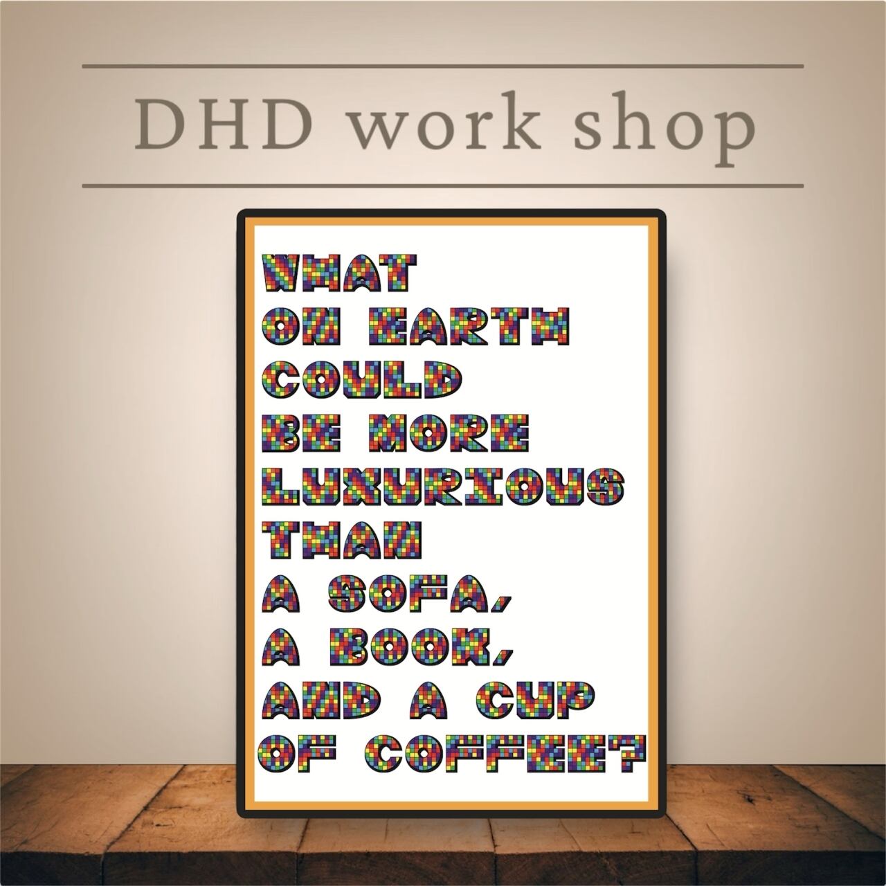 DHD(M)039【フレーム付きインテリアポスターA3 サンドウィッチもほしい】