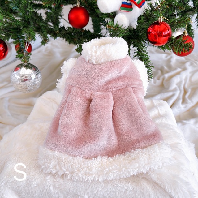 冬の妖精シリーズ：ワンピース（S）ピンク