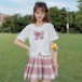 ✞ ネイビー半袖スリーブシャツブラウスプリーツスカート ショート ✞ゴスロリ SM ミリ 甘ロリ クラロリ 和ロリ エレガント 黒ロリ 姫ロリ 華ロリ BB-BB3173744