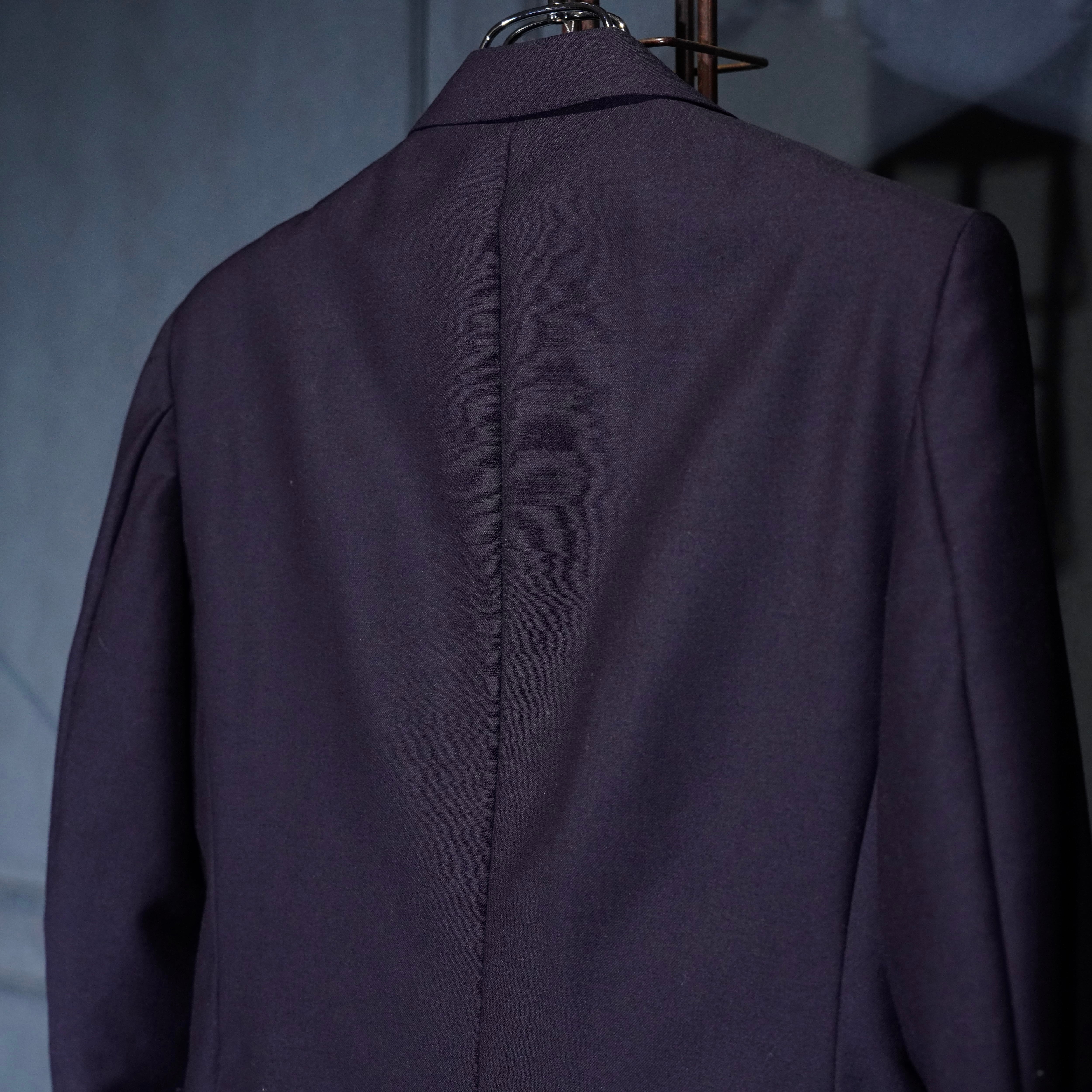 Burberrys NAVY COLOR MOHAIR WOOL DESIGN SET UP SUIT/バーバリーズ