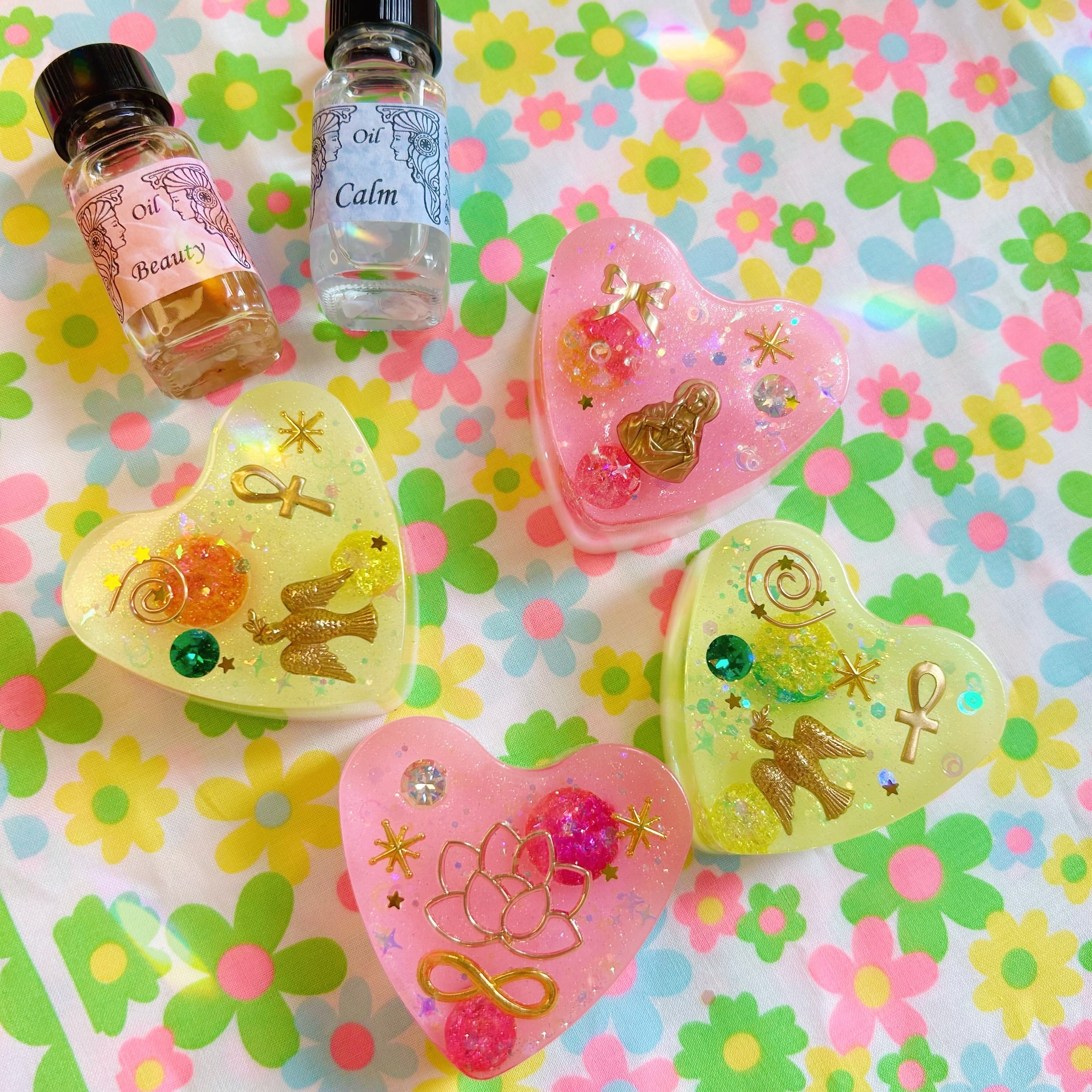 愛と光♡スピリットハート型オルゴナイト