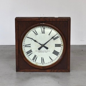 THE STANDARD ELECTRIC TIME CO. SQUARE WALL CLOCK