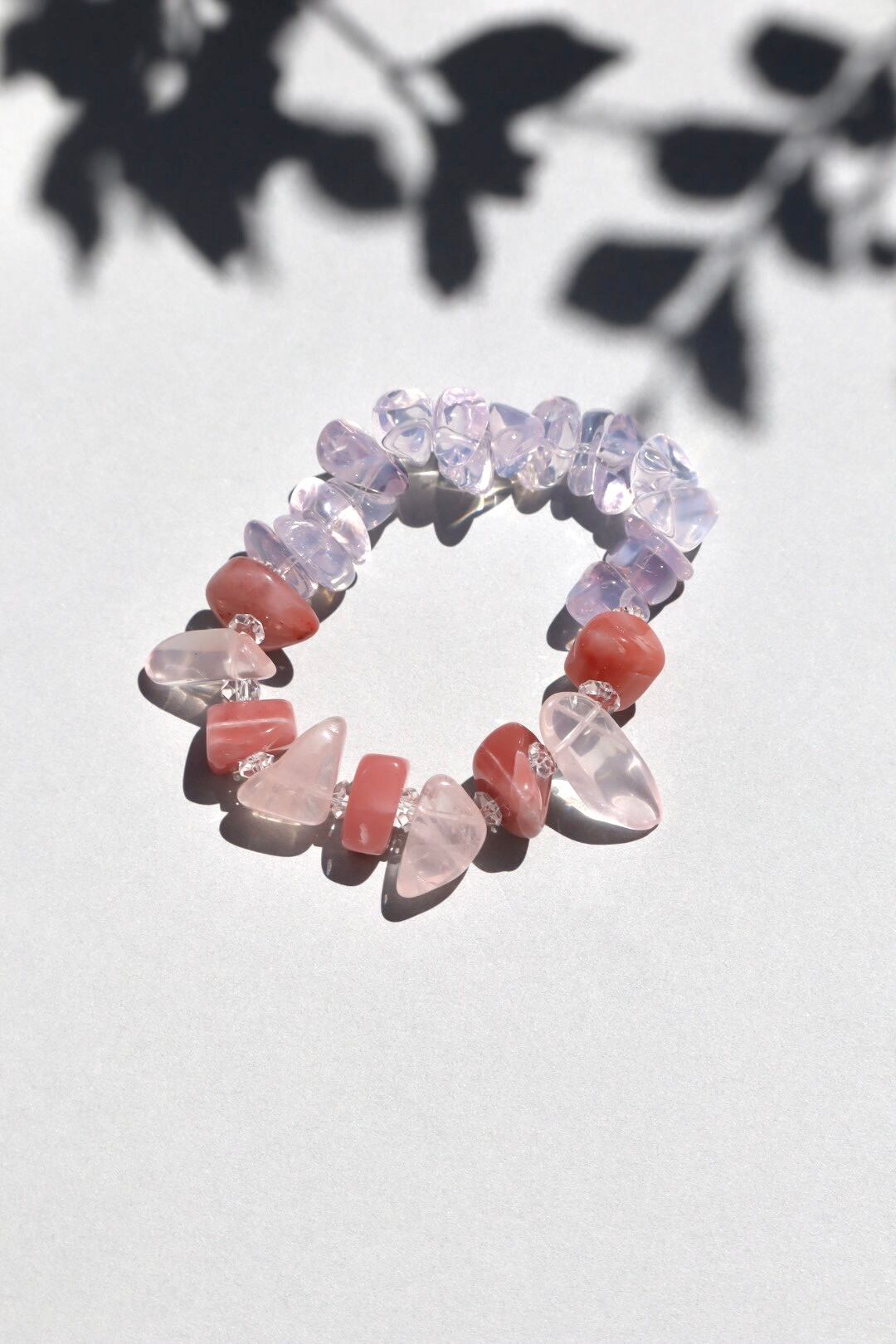 素敵❢グァバクォーツ とモルガナイト の大人ブレス❥ 素敵❢グァバクォーツ とモルガナイト の大人ブレス❥ 星辰天珠