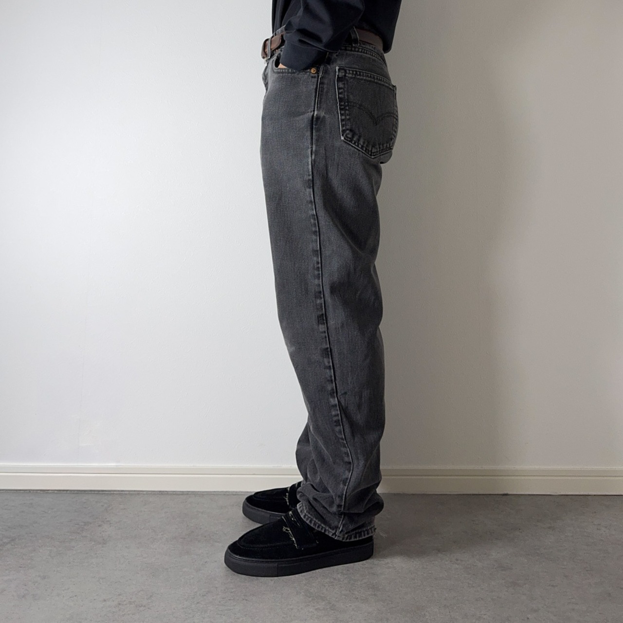 00s Levi's 550 black "made in USA" W33L31相当 古着 - 19