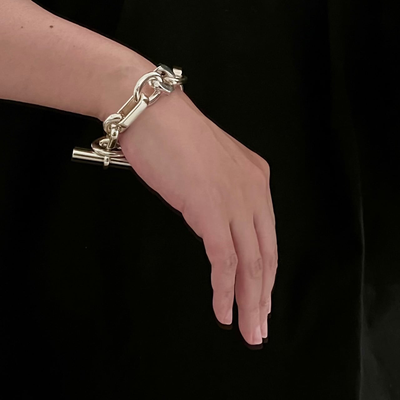 HERMES Alea Bracelet GM Sterling Silver | エルメス アレア