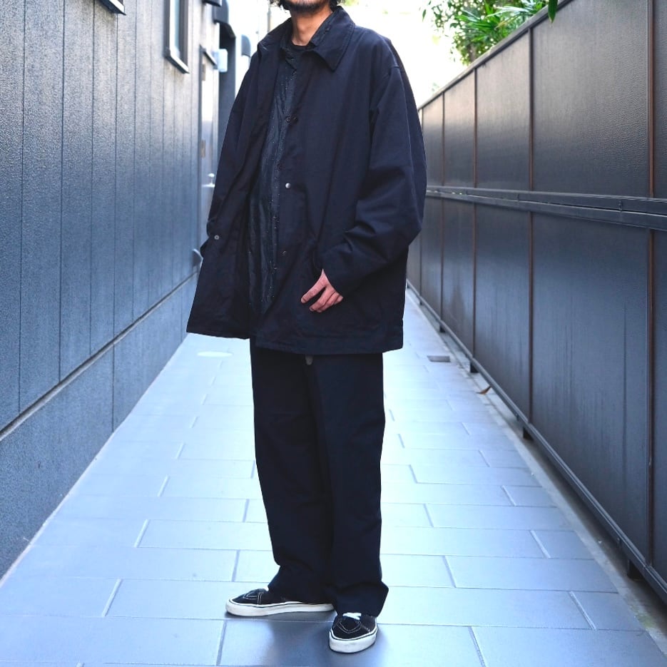 COMOLI(コモリ) /ポストワークツイルパンツ-BLACK-(C03-03011) | Signs