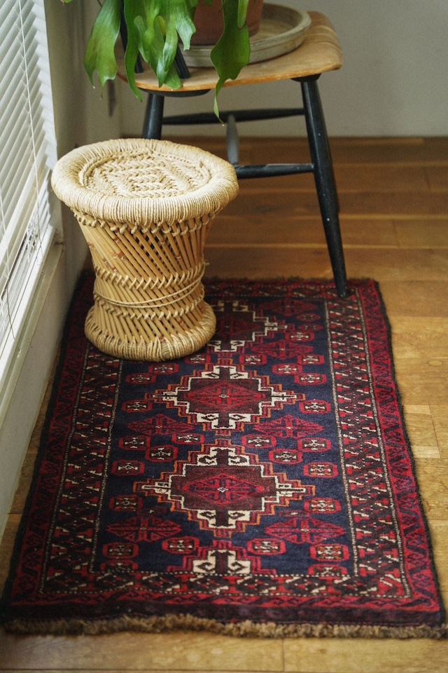 2323-Vintage Kowdani Baluch rug