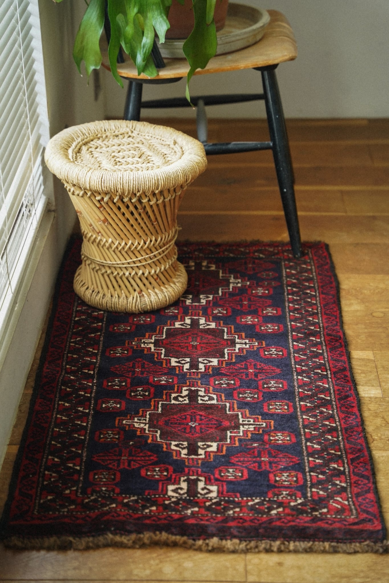 2323-Vintage Kowdani Baluch rug